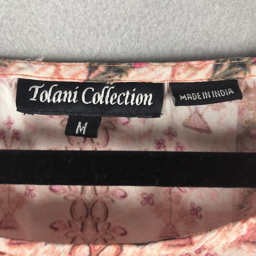 Tolani Women's Size Medium 100% Modal Floral/Bird Top - Picture 2 of 9